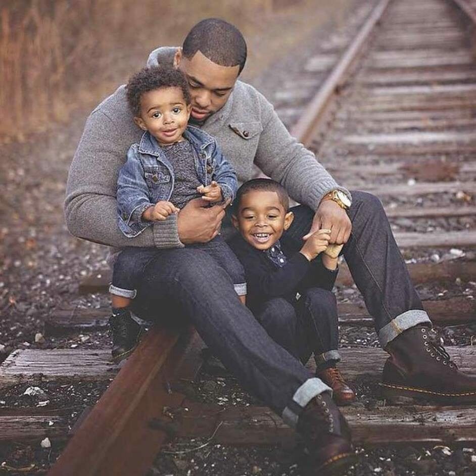 Man with children Man with children